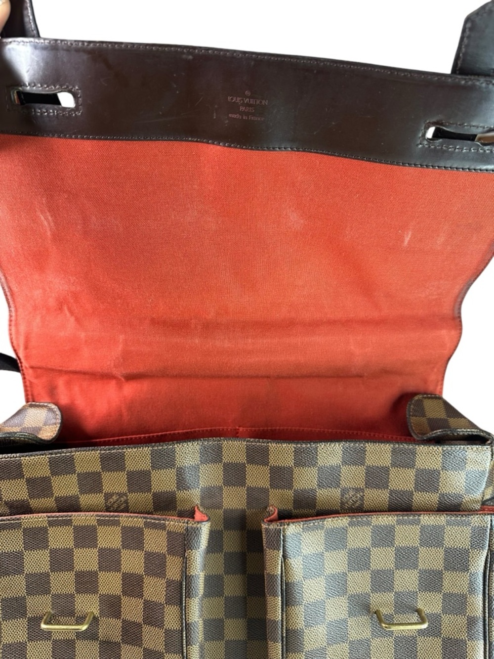 Louis Vuitton Broadway Brown Check Messenger Bag with Shoulder Strap - Picture 9 of 11